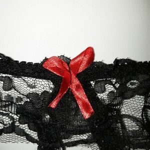 Ruffle Open Cup Hosiery Lingerie Set main image 1